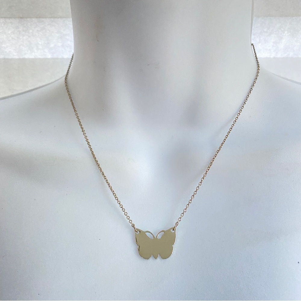 Silver Butterfly on Chain - Picture 3 of 6
